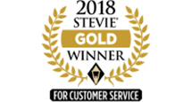 2018 Gold Winner - For Customer Service by Stevie Awards