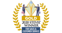 2020 Stevie Gold Winner - For Customer Service by Stevie Awards