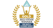 2022 Stevie Gold Winner - For Customer Service by Stevie Awards